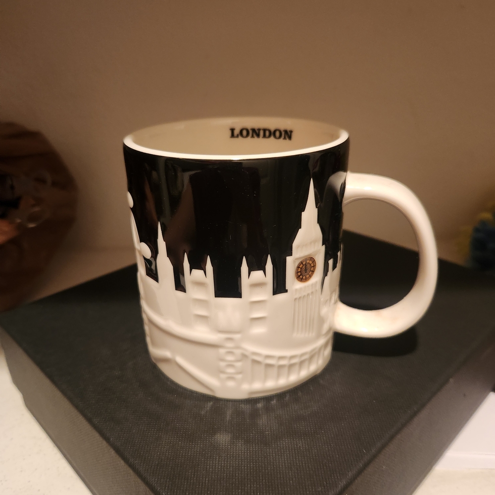 Starbucks London Skyline Mug - Black, White, and Red - Picture 2 of 2